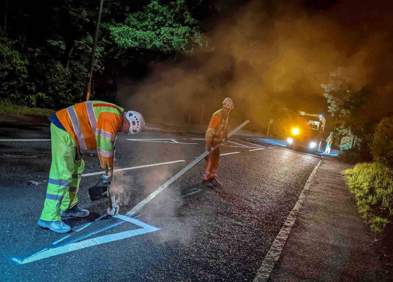 Working through the night